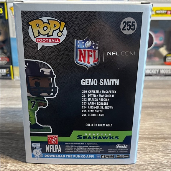 Funko Pop! Geno Smith NFL Seattle Seahawks Figure with Green and Blue - Picture 4 of 4